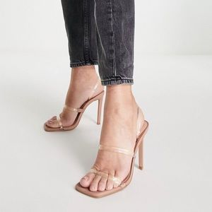 Steve Madden Gracey Clear Vinyl Dress Sandal Size 8